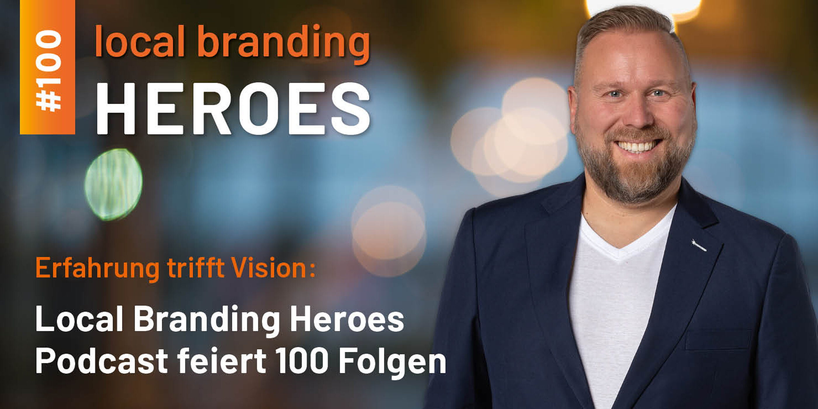 Porträt von Thomas Ötinger zur 100. Podcastfolge von Local Branding Heroes