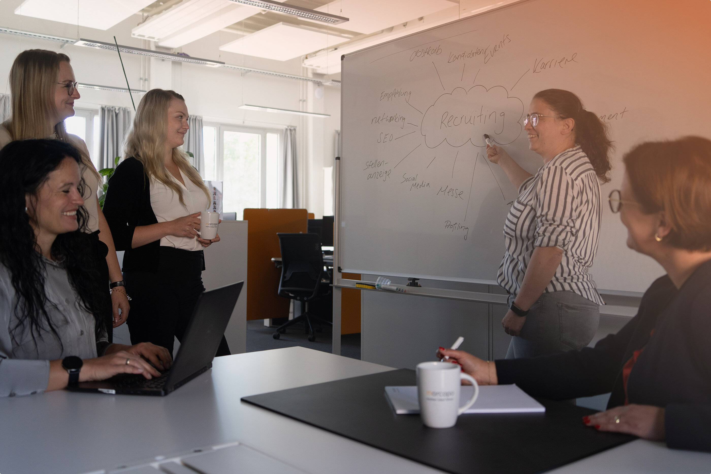Das marcapo HR-Team beim Arbeiten